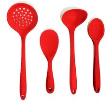 Kit Colher,Escumadeira,Concha Colher Em Silicone Unyhome. Kit Colher,Escumadeira,Concha Colher Em Silicone Unyhome.