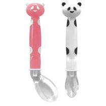 Kit Colher Panda Em Silicone Buba Baby