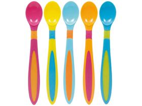 Kit Colher para Bebê Buba Colorido - 5 Peças