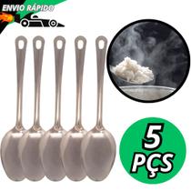 Kit Colher Para Servir Arroz Em Inox Multiuso Utensilio Para Restaurantes Cozinha Buffet