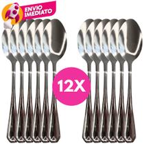 Kit Colher Sopa De Mesa Aço Inox Premium Talher Utensílios Cozinha Restaurante Bar Buffet Kit Colher Sopa De Mesa Aço Inox Premium Talher Utensílios Cozinha Restaurante Bar Buffet