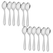 Kit Colheres de Sobremesa Laguna 12 Peças Inox Tramontina