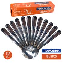 Kit Colheres Sobremesa Tramontina Búzios Aço Inox 12 Peças Lava-Louças