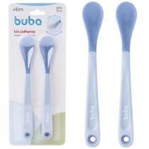 Kit Colheres Termossensíveis Azul 2 Unidades 21017 - Buba Kit Colheres Termossensíveis Azul 2 Unidades 21017 - Buba