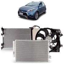 Kit Colisão Hb20x 1.6 Flex Manual 2013 2014 2015 2016 2017 2018 A 2019 Radiador Condensador Eletroventilador