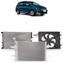 Kit Colisão Spacecross 1.6 Flex Manual 2015 A 2018 Radiador Condensador e Eletroventilador