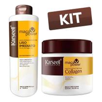 Kit Collagen Máscara E Progressiva Liso Imediato