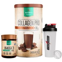 Kit Collagen Pro - 450G Colágeno Body Balance + Ômega 3 - 120 Cáps - Nutrify + Coqueteleira - IM