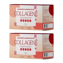 Kit Collagenê Sabor Cranberry Com 2 Unidades De 30 Sachês Com 10g Cada