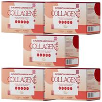 Kit Collagenê Sabor Cranberry Com 5 Unidades De 30 Sachês Com 10g Cada