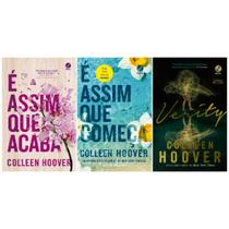 Kit Colleen Hoover - 3 livros: É Assim que Acaba + Começa + Verity - Kit de Livros