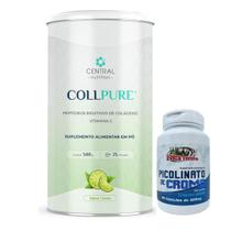 Kit Collpure Proteína do Colágeno - 450/500g - Central Nutrition + Picolinato 60 caps - Rei Terra