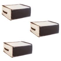 Kit Colmeia Organizadora Multiuso Marfim Transparente 3 Un Kit Colmeia Organizadora Multiuso Marfim Transparente 3 Un