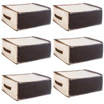 Kit Colmeia Organizadora Multiuso Marfim Transparente 6 Un