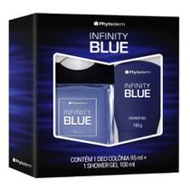 Kit Colônia e Shower Gel Phytoderm Infinity Blue 95ml+100ml