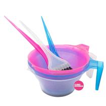 Kit Color Glitter Tigela Graduada e Pincel para Coloração Capilar Profissional! NTFLEX