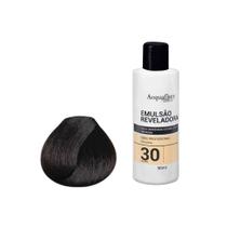 Kit Coloração Acquaflora Permanente 4.77+Água Ox 30Vol