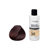 Kit Coloração Acquaflora Permanente 5.56+Água Ox 30Vol