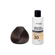 Kit Coloração Acquaflora Permanente 6.77+Água Ox 30Vol