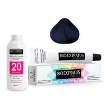 Kit Coloração Bio Extratus 1.1 Preto Azulado + OX 20Vol 90ml