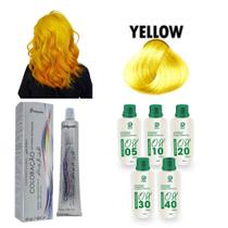 Kit Coloração Cabelos Amarelo Yellow 60g + Ox Juca - Mairibel