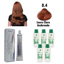 Kit Coloração Cabelos Louro Cobre + Ox Juca