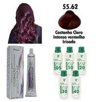 Kit Coloração Cabelos Vermelhos 60g + Ox Juca