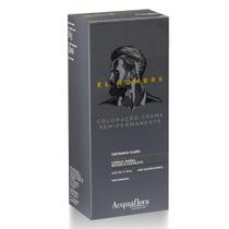 Kit Coloração Creme Semipermanente Acquaflora El Hombre Castanho-claro