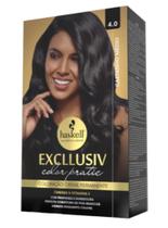 Kit Coloração Haskell Excllusiv Color Pratic 4.0 Castanho Médio