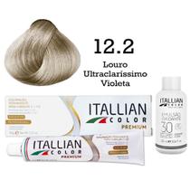 Kit Coloração Itallian Color 12.2 Louro Ultraclaríssimo Violeta + Oxi 30 Kit Coloração Itallian Color 12.2 Louro Ultraclaríssimo Violeta + Oxi 30