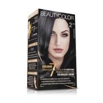 Kit Coloração Permanente BeautyColor Preto Azulado 2.11 - Avelis