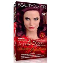 Kit Coloração Permanente Capilar Beauty Color Marsala Infalível 66.26 Blend de Óleos Aminoácidos