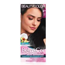 Kit Coloração Sem Amônia Castanho Escuro 3.0 - Beauty Color