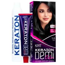 Kit Coloração Semipermanente Demi Color 1.0 Preto - Kert