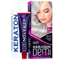 Kit Coloração Semipermanente Demi Color 12.111 Louro Especial Cinza Extra Intenso - Kert