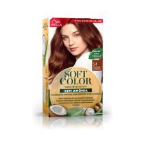 Kit Coloração Soft Color Wella 54 Castanho Acobreado