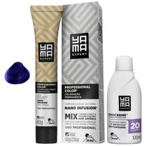 Kit Coloração Yama Nano Infusion Profissional 011 Azul + Ox Cremosa 20vol 100ml Kit Coloração Yama Nano Infusion Profissional 011 Azul + Ox Cremosa 20vol 100ml