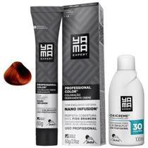 Kit Coloração Yama Nano Infusion Profissional 7.4 Louro Medio Acobreado E Ox Cremosa 30vol 100ml Kit Coloração Yama Nano Infusion Profissional 7.4 Louro Medio Acobreado E Ox Cremosa 30vol 100ml