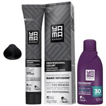 Kit Coloração Yama Nano Infusion Profissional + Ox Cremosa Ametista 30vol 100ml Todas As Cores - Monte Como Quiser
