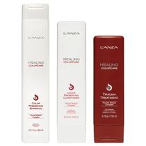 Kit ColorCare Shampoo, Condicionador Preserving e Trauma Treatmente Lanza Kit ColorCare Shampoo, Condicionador Preserving e Trauma Treatmente Lanza