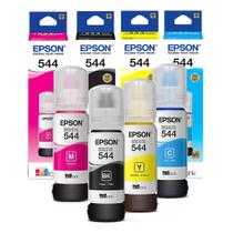 Kit Colorido De Tintas Para Impressora 544 4 Cores L1110 L3110 L3150 L3160 L5190 L3250