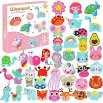 Kit Colorir Aplique Strass Diamante Infantil Adesivos 40pçs - Big Gem