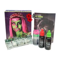 Kit Colormake Maquiagem Artística Vegano Pop Art Zumbi 5514 - Fantasia Halloween Ferimento Artificial Profissional