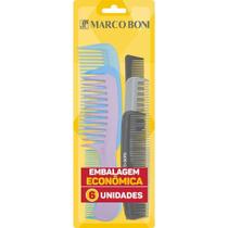Kit Colors Com 6 Pentes Variados Para Família Marco Boni Kit Colors Com 6 Pentes Variados Para Família Marco Boni