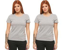 Kit com 02 babylook feminina lisa