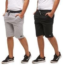 Kit com 02 bermudas de moletom basica wooks