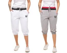 Kit com 02 bermudas de moletom feminina wooks saruel skinny