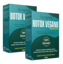Kit Com 02 Botox Capilar Vegano Biovegetais 200ml Trihair
