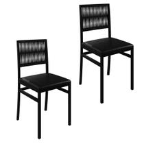 Kit com 02 Cadeiras para Sala de Jantar Barcelona Kit com 02 Cadeiras para Sala de Jantar Barcelona