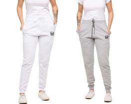 Kit com 02 Calças de Moletom Feminina Slim Sport Wooks - M10